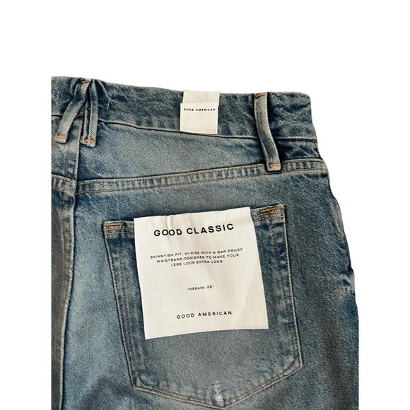 Good American Good‎ Classic Jeans Indigo046 NWT - Picture 5 of 6